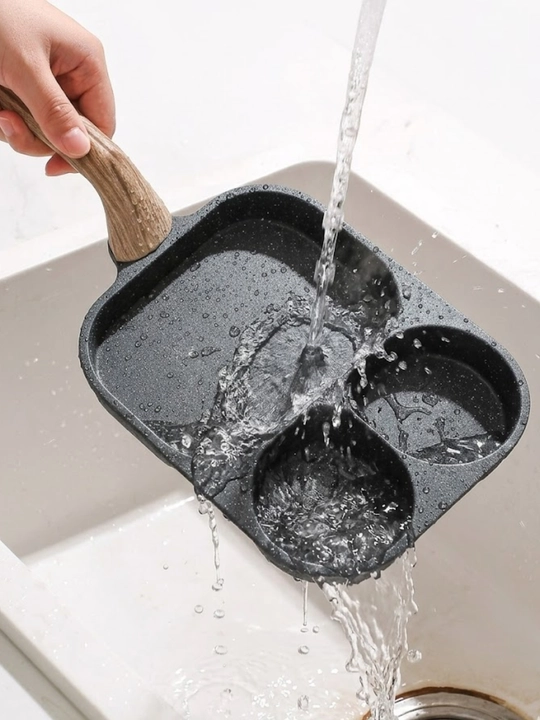 Tova 3 bo'limli non-stick, turli taomlar uchun universal skovorodka
