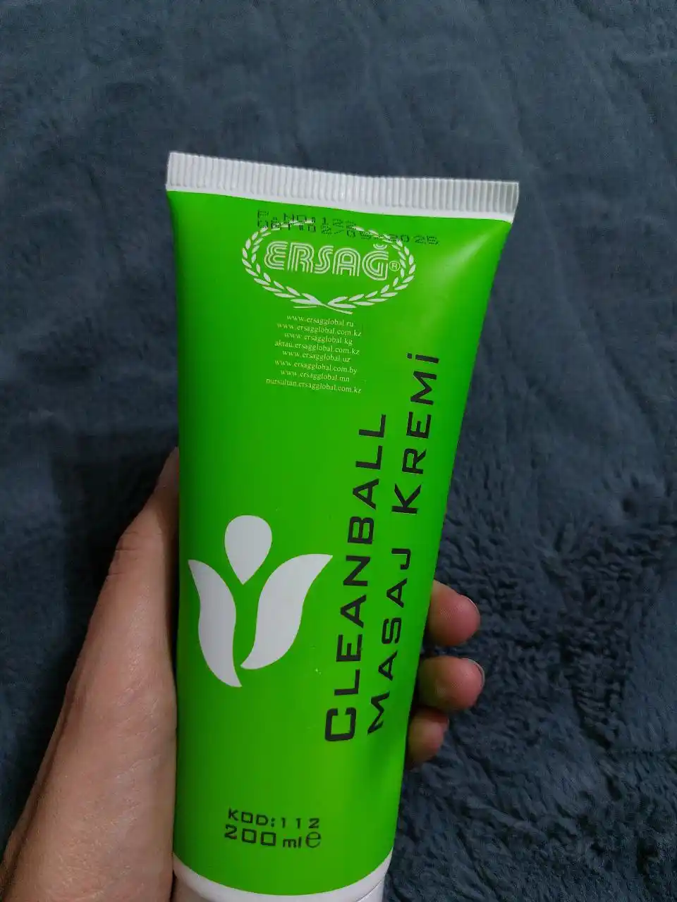 Ersag Cleanball massaj kremi, 100 ml, 200 ml