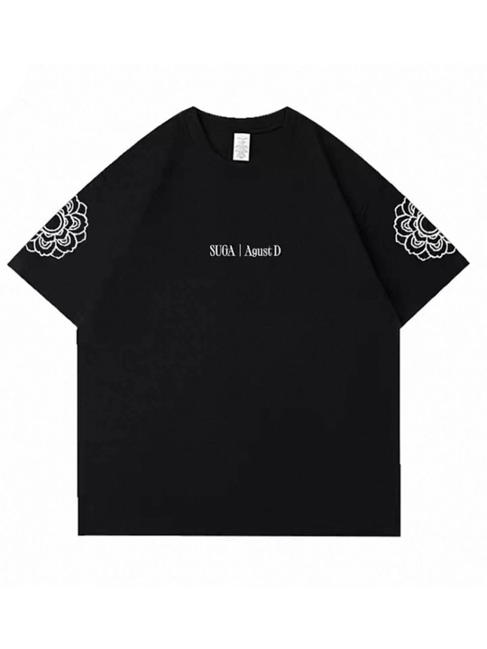 K-pop BTS SUGA printli uniseks futbolka - 