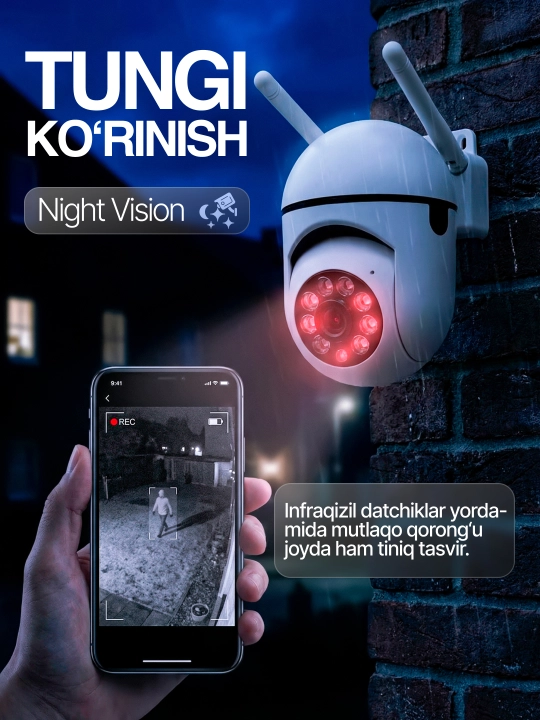 Уличная камера видеонаблюдения, удалённое наблюдение, умная HD Wi-Fi камера безопасности
