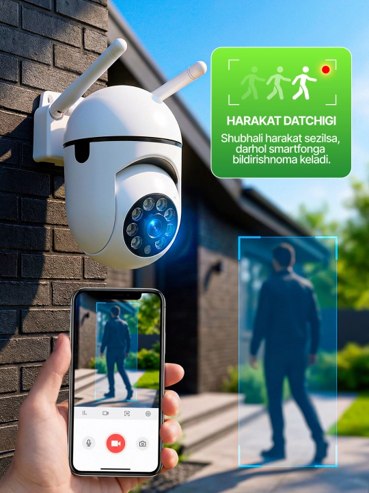 Уличная камера видеонаблюдения, удалённое наблюдение, умная HD Wi-Fi камера безопасности