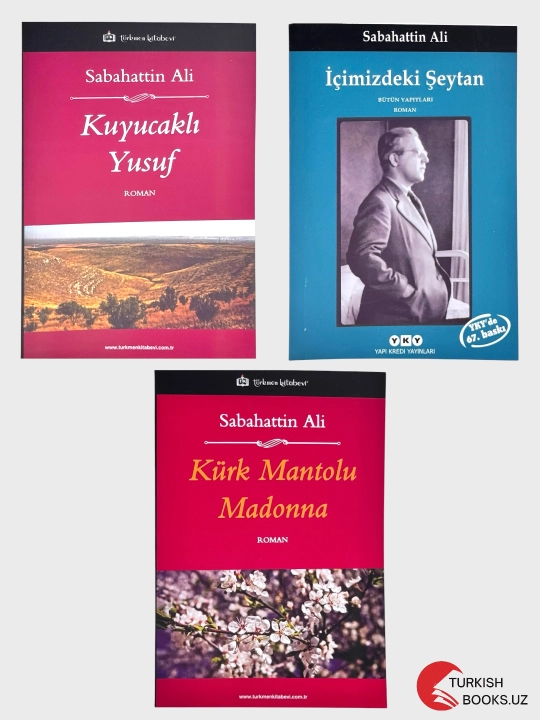 Sabahattin Ali — mashhur 3 ta roman to‘plami, turk tilida - 