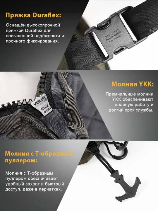 VOTAGOO Fade Flex minimalist taktik bel sumkasi, EDC