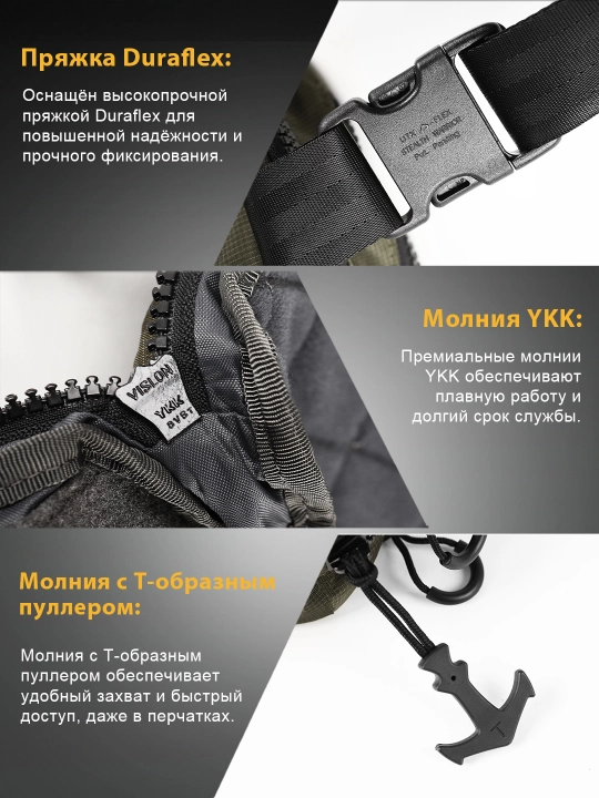 VOTAGOO Fade Flex minimalist taktik bel sumkasi, EDC
