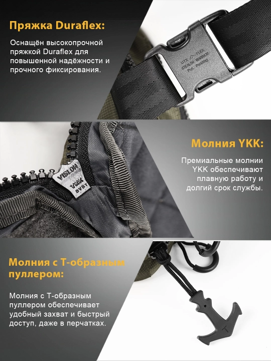 VOTAGOO Fade Flex minimalist taktik bel sumkasi, EDC
