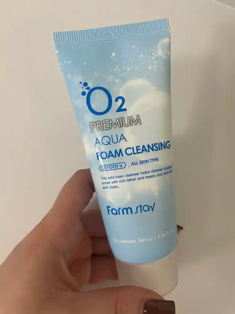 Очищающая кислородная пенка Farmstay O2 Premium Aqua Cleansing Foam для умывания лица