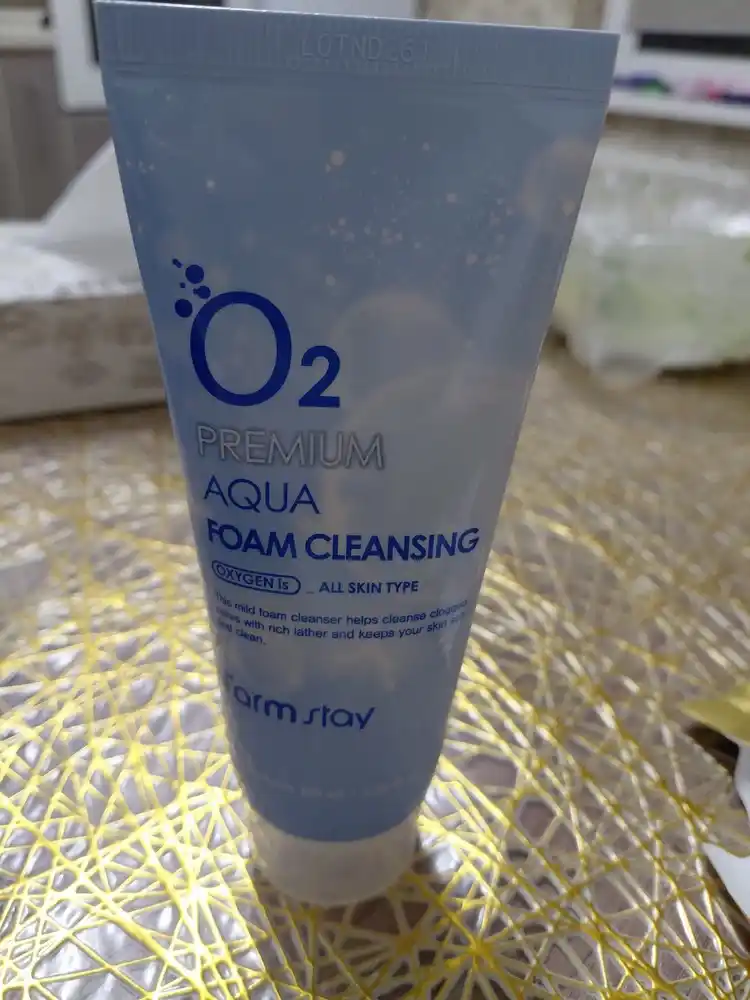 Очищающая кислородная пенка Farmstay O2 Premium Aqua Cleansing Foam для умывания лица
