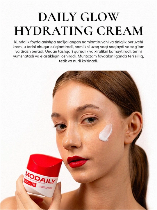 Крем для лица Modaily Daily Glow Hydrating Cream, увлажняющий - 