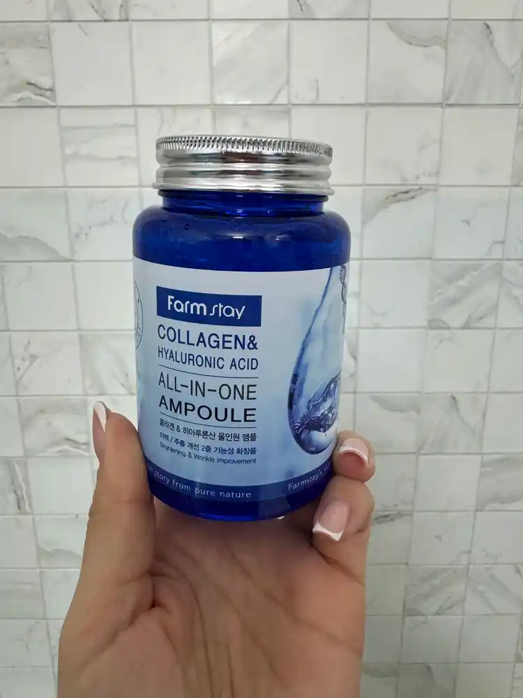 Ампульная сыворотка с коллагеном Farmstay Collagen Hyaluronic Acid All-In-One Ampoule