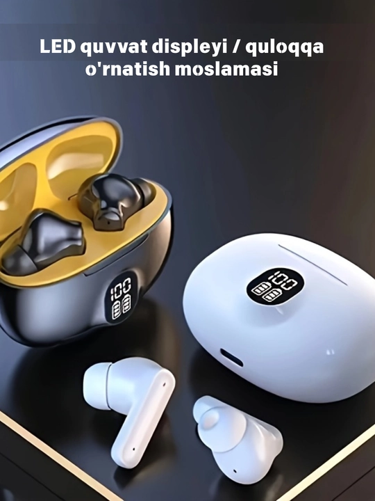Simsiz quloqchin, LED displey, Hi-Fi stereo, sport va o‘yin uchun