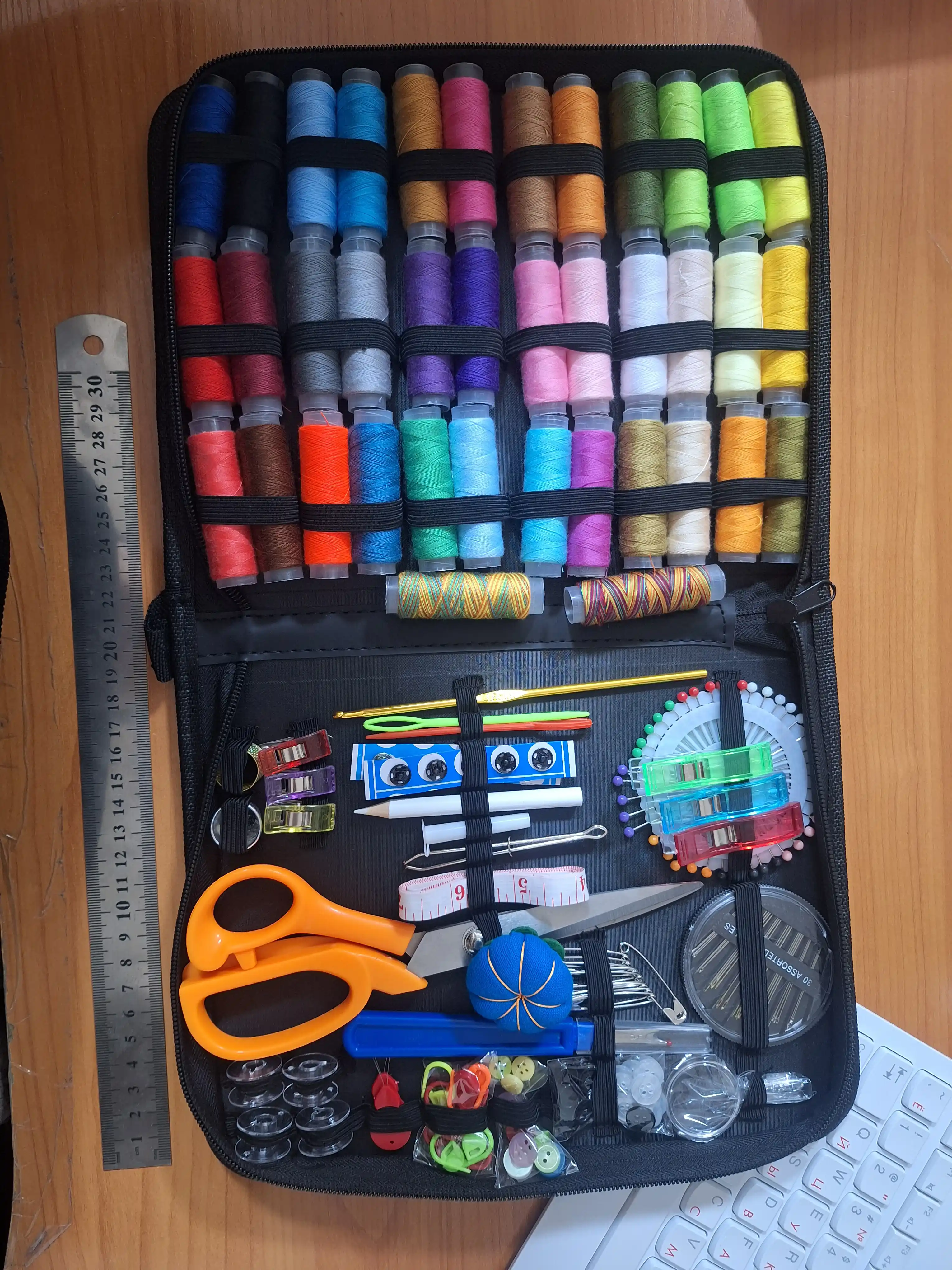 Uy va ijod uchun ko‘p funksiyali tikuv iplari to‘plami, portativ sovg‘a, S-XXL