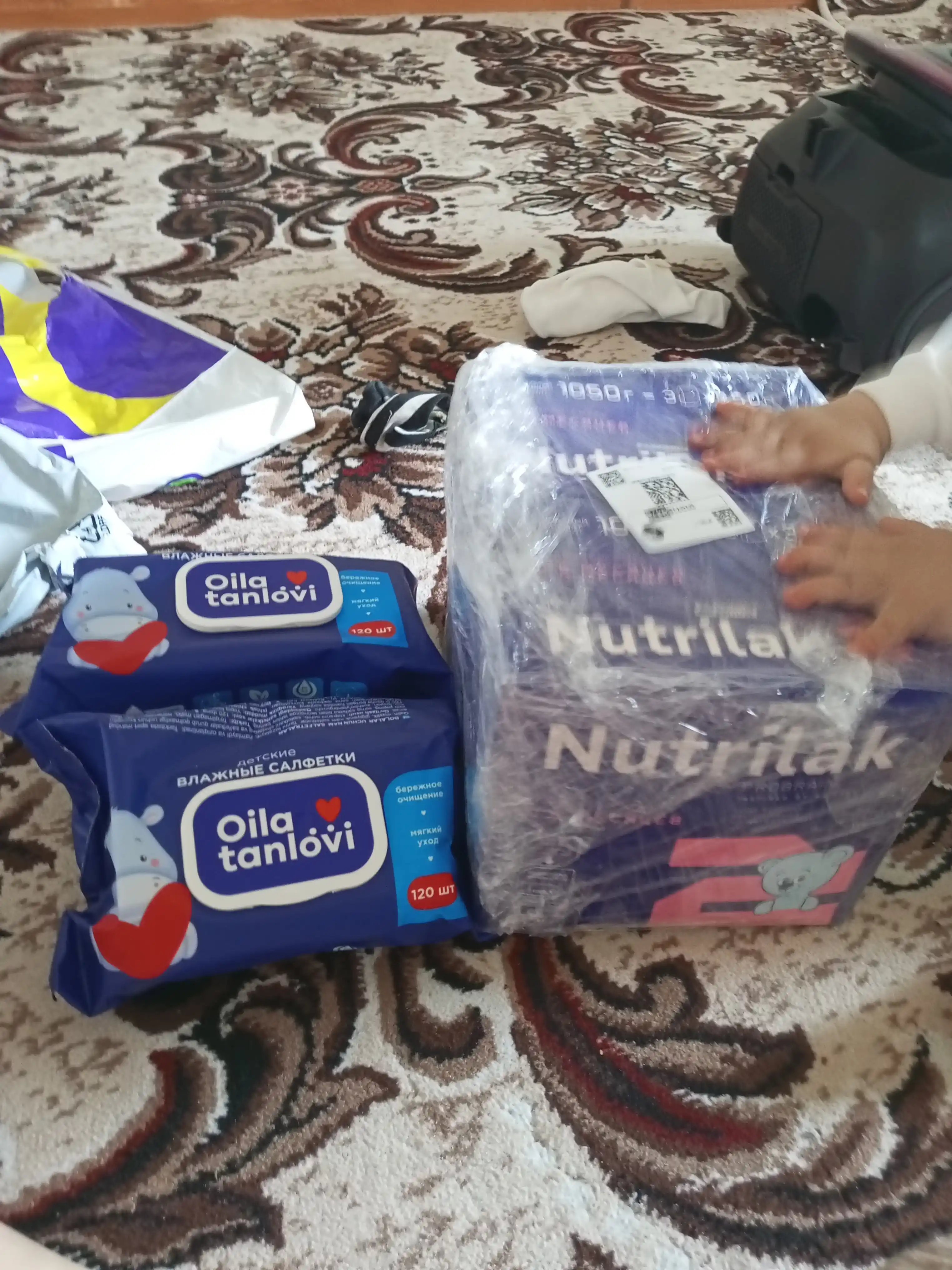 Quruq sutli aralashma Nutrilak Premium 2, moslashtirilgan, 1050 gr