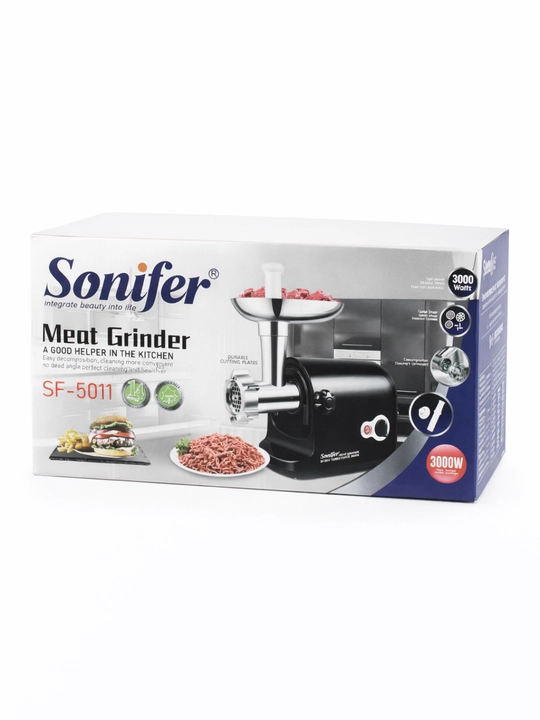Мясорубка Sonifer SF-5011, электрическая мясорубка мощностью 3000 Вт