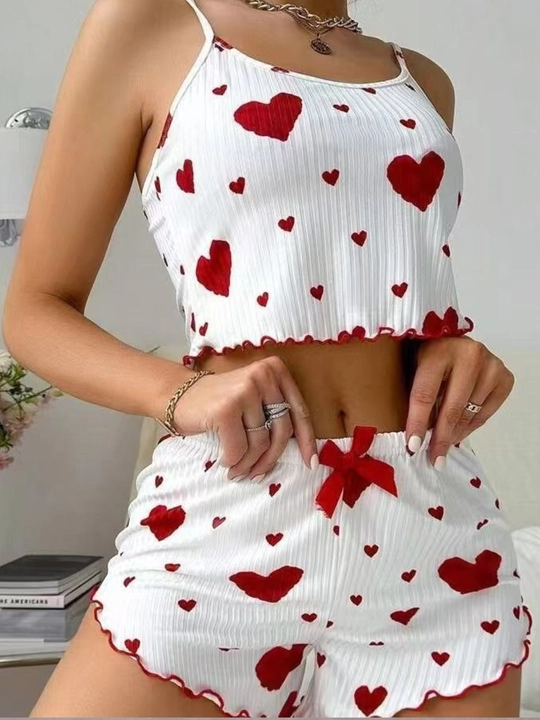 Ayollar pijamasi 2 tasi 1 tada, 2 ta o'lcham katta oling, shortikli uy kiyimi, pijama
