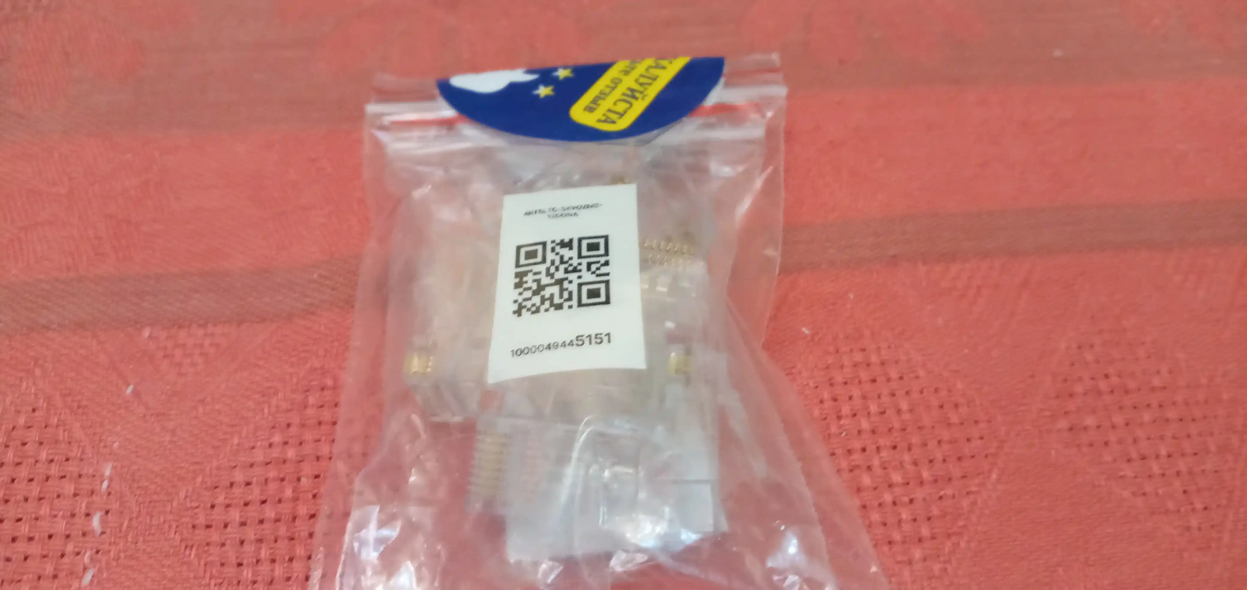 Коннектор RJ45 Cat6 со сквозным отверстием сквозной категория, 6 для витой пары