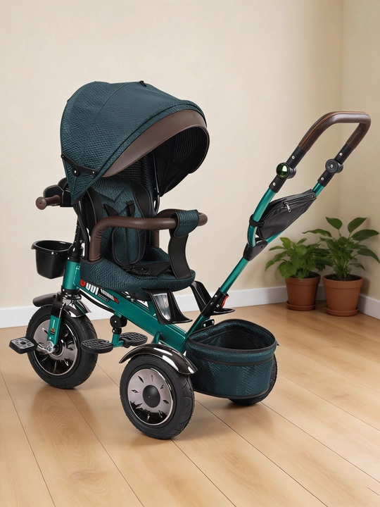 Bolalar velosiped-kolyaska 360°, 1-6 yosh, musiqa va yorug‘lik, 50 kg gacha