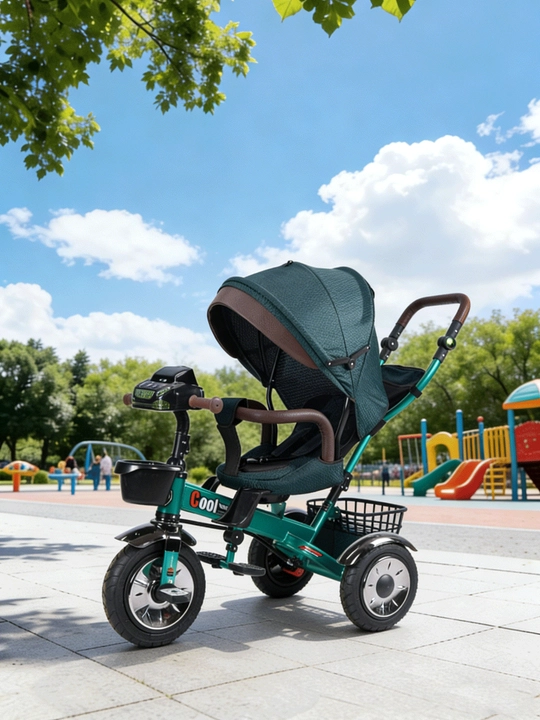 Bolalar velosiped-kolyaska 360°, 1-6 yosh, musiqa va yorug‘lik, 50 kg gacha