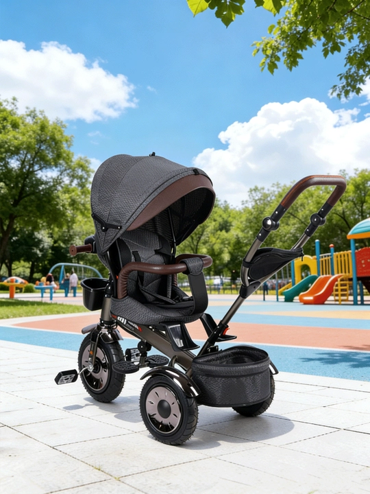 Bolalar velosiped-kolyaska 360°, 1-6 yosh, musiqa va yorug‘lik, 50 kg gacha