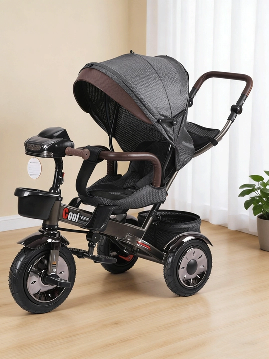 Bolalar velosiped-kolyaska 360°, 1-6 yosh, musiqa va yorug‘lik, 50 kg gacha