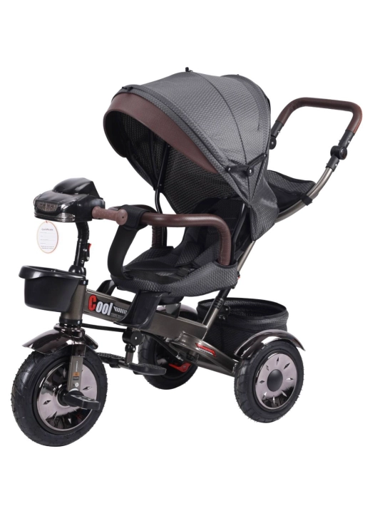 Bolalar velosiped-kolyaska 360°, 1-6 yosh, musiqa va yorug‘lik, 50 kg gacha