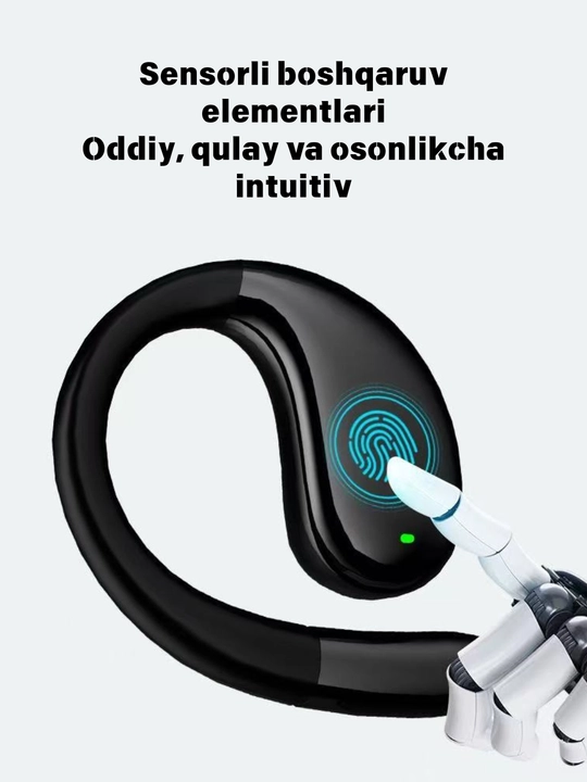 Simsiz quloqchinlar, TWS HIFI 9D bas, o‘yinlar, musiqa, sport