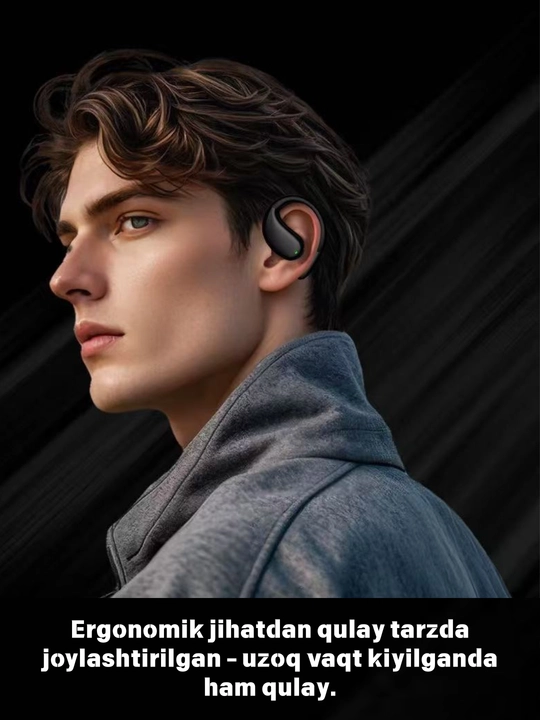 Simsiz quloqchinlar, TWS HIFI 9D bas, o‘yinlar, musiqa, sport