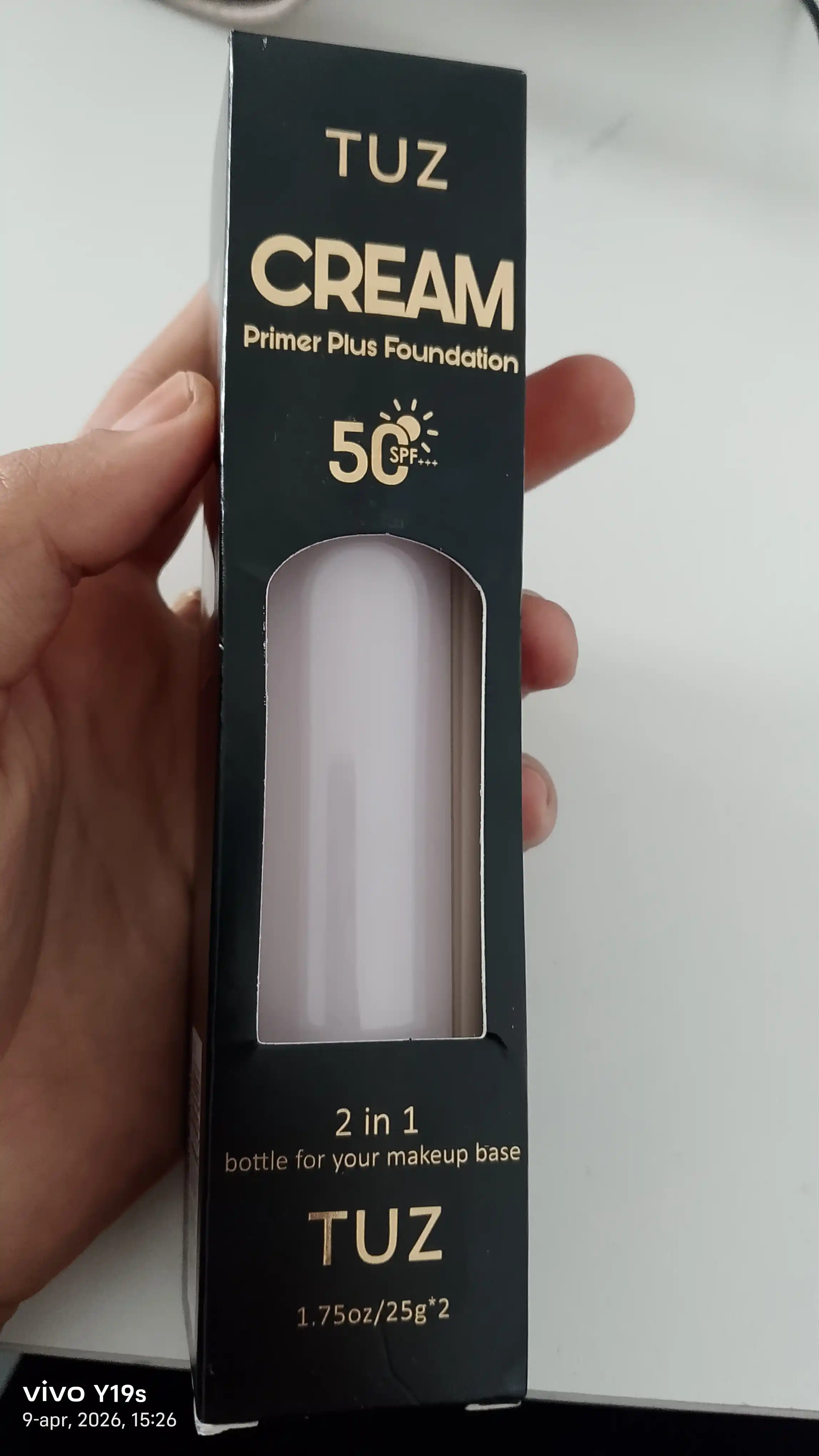 Yuz uchun bo'yanish asosi primeri, yuz uchun tonal krem 2 tasi 1 da, SPF 50+++