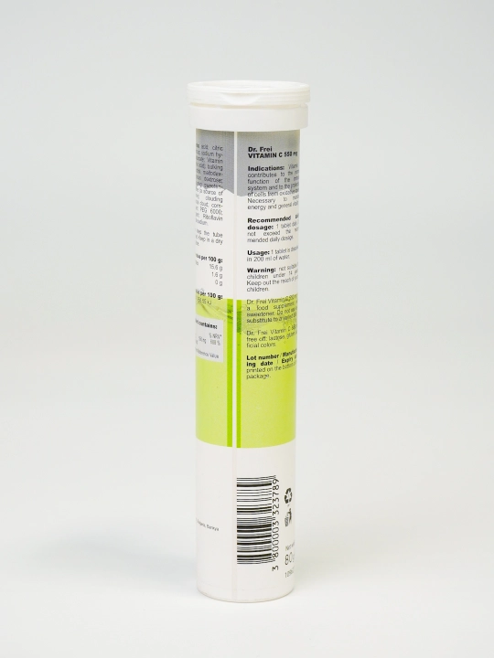 Vitamin C, eriydigan tabletkalar, Swiss Energy, 20 dona