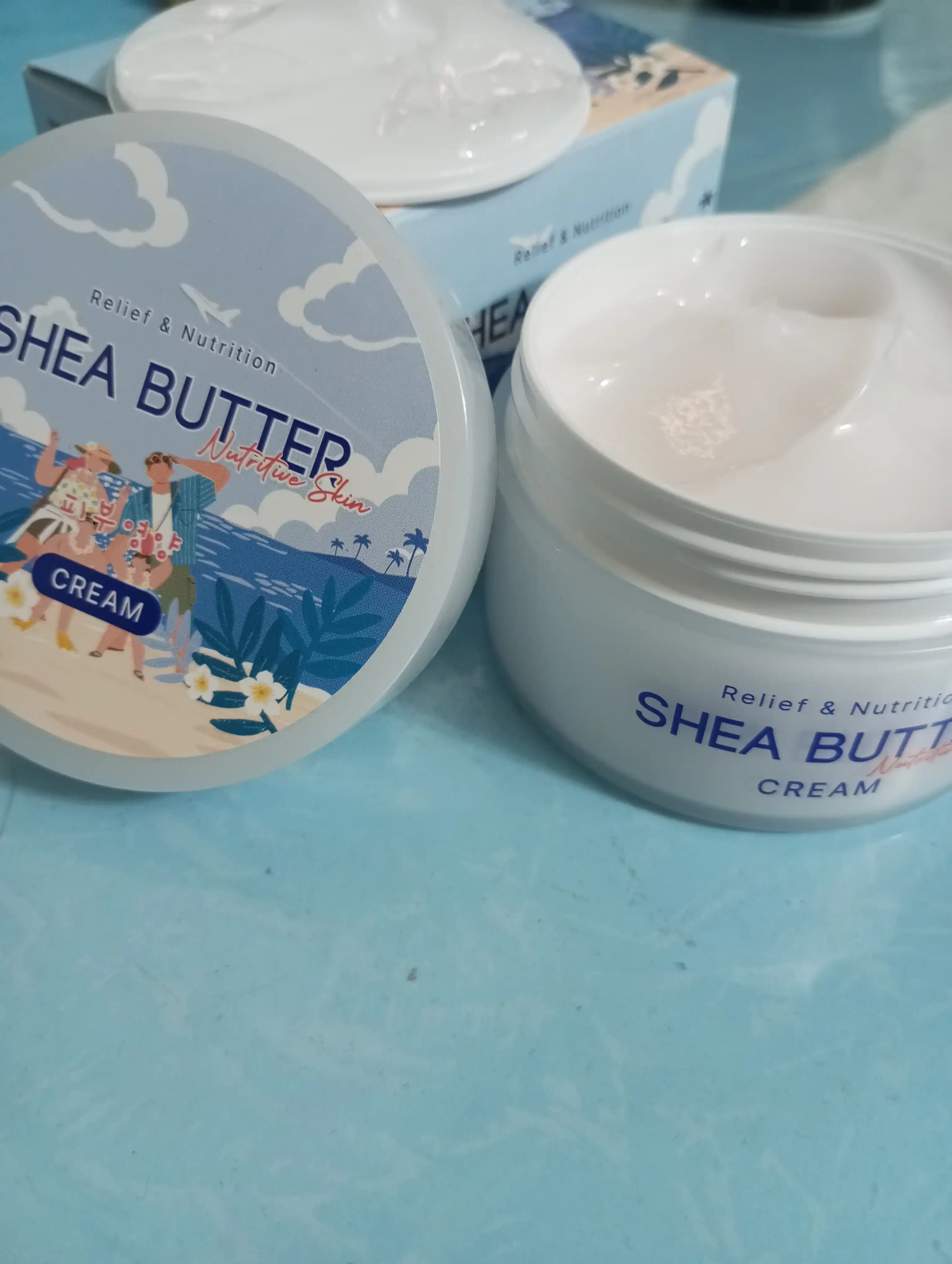 Shea yog‘i bilan namlantiruvchi yuz kremi, asosiy krem, koreys kosmetikasi, rbBloomy, 100 ml