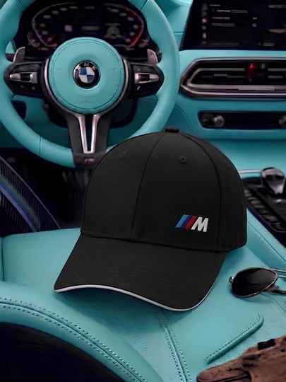 Унисекс кепка с логотипом BMW M, бейсболка, спортивный стиль, универсальный размер — LIDERO-BMMKEPK-ЧЕРН