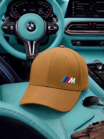 Унисекс кепка с логотипом BMW M, бейсболка, спортивный стиль, универсальный размер — LIDERO-BMMKEPK-БРОНЗ