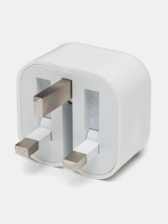 Apple 20W USB-C Power Adapter, tezkor quvvatlash bloki, 3-pin (UK Spec)