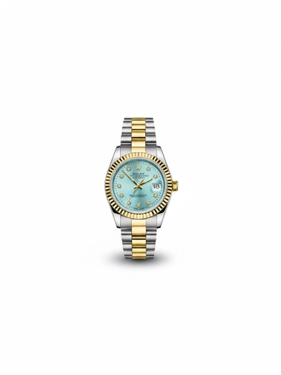 Часы наручные женские и для девочек, ROLEX нержавеющая сталь, с коробкой — ZUNITCH-ROLEXJEN-МЕНТОЛ