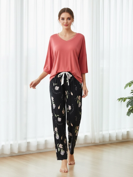 Uy kiyimi,qulay uy kiyimi, yozgi pijama, ayollar kiyimi, yumshoq mato pijama, shortli - 