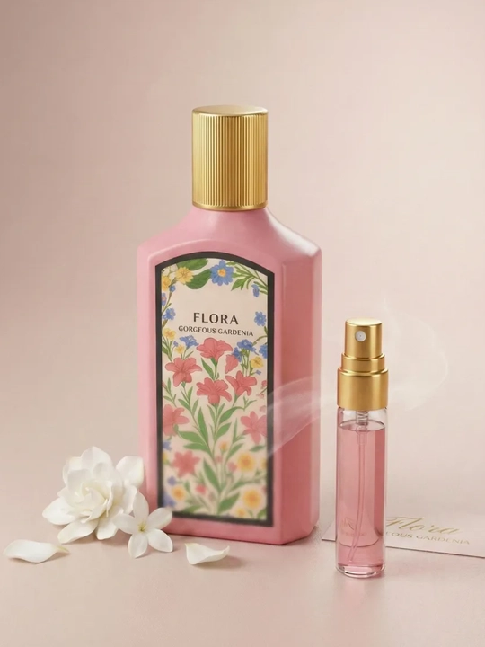 GUCCI FLORA Gorgeous Gardenia ayollar atiri, 10 va 30 ml hajmda, na'muna