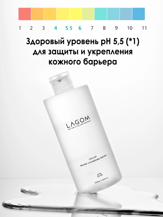 Мицеллярная вода для очищения кожи Lagom Cellup Micro Cleansing Water