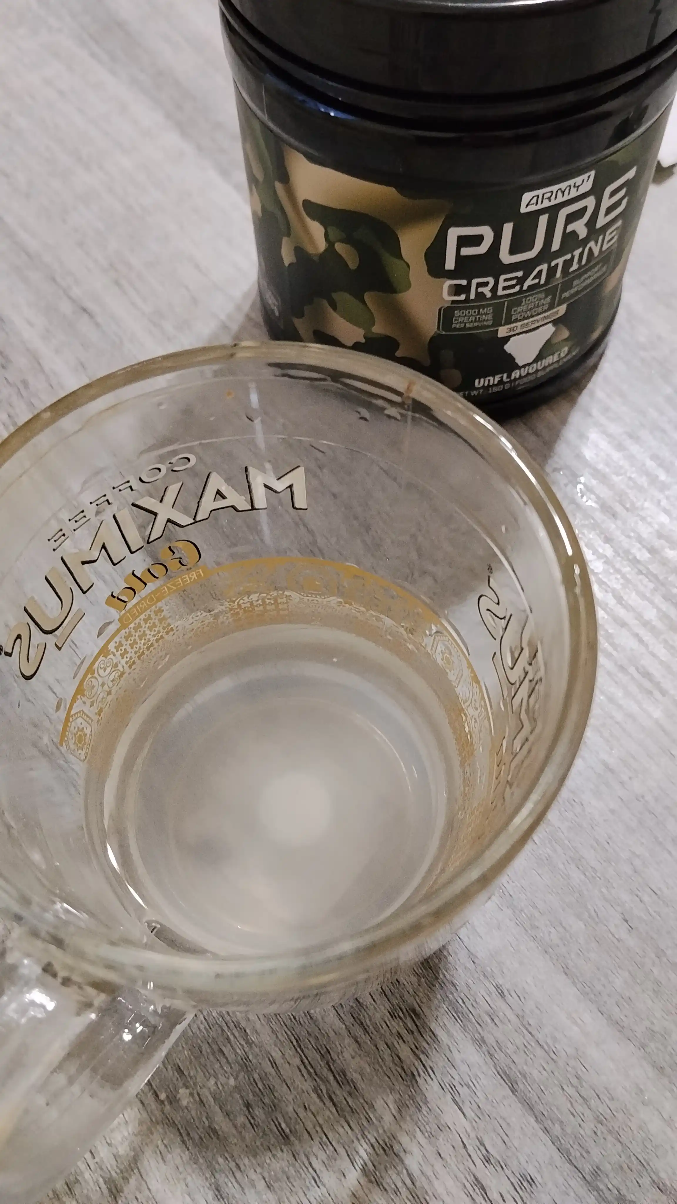 Kreatin monogidrat Army1 Pure Creatine 150 g ta’msiz halol 30 porsiya
