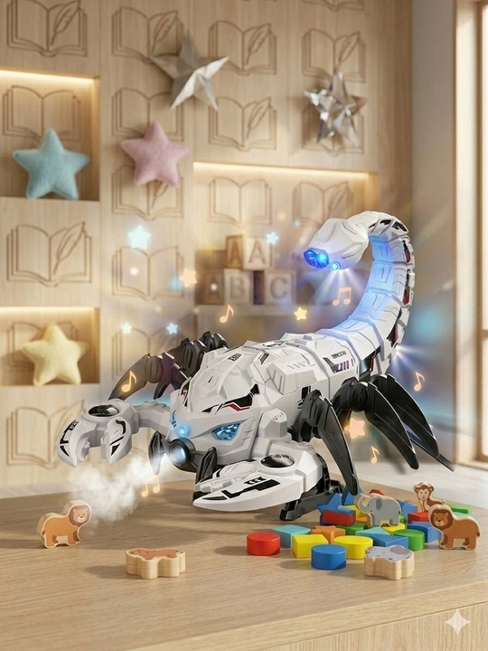Робот-скорпион Mechanical Scorpion интерактивный киборг с паром светом музыкой и движением - 