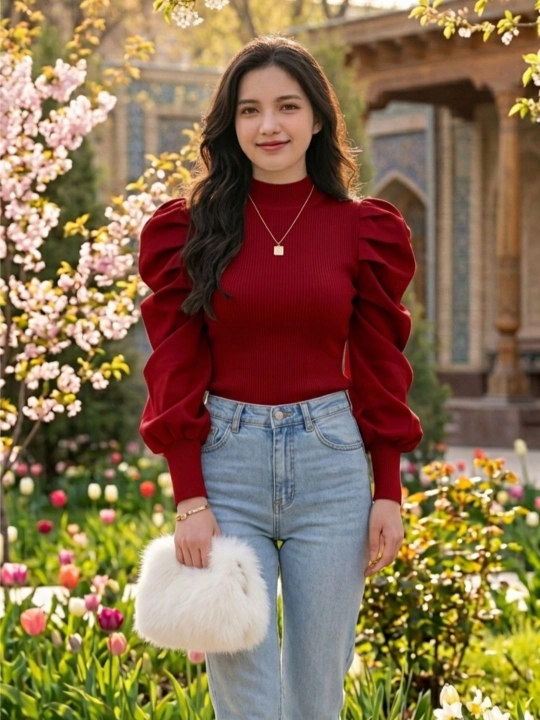 Ayollar uchun keng yengli Kofta