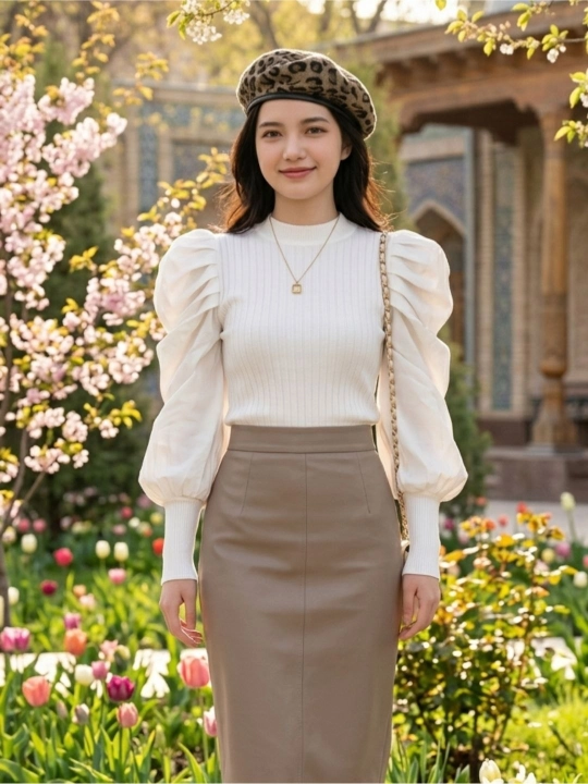 Ayollar uchun keng yengli Kofta
