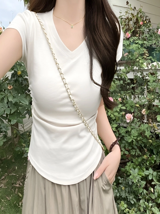 Top krop, slim fit, krop futbolka, top ayollar va qizlarimiz uchun, beli qisqa top