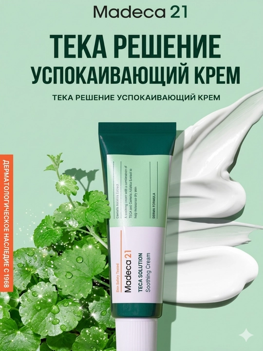 Madeca21 TECA Solution Cream 50 мл — Крем для акне, покраснений, увлажнения и барьера