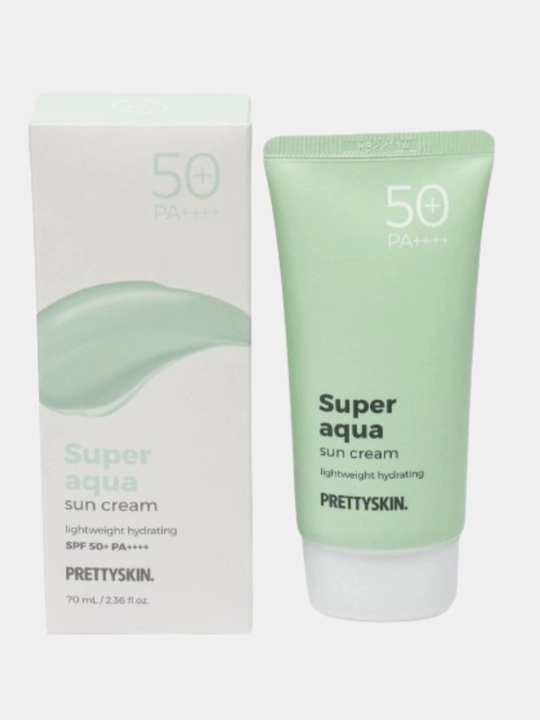 Увлажняющий солнцезащитный крем для лица SPF50+ РА+++ разных типов кожи, 70 мл
