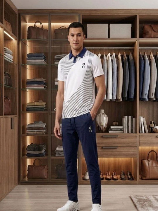 Ikki o‘lchamli erkaklar kostyumi - futbolka va shim, katta o‘lchamlar: M, L, XL