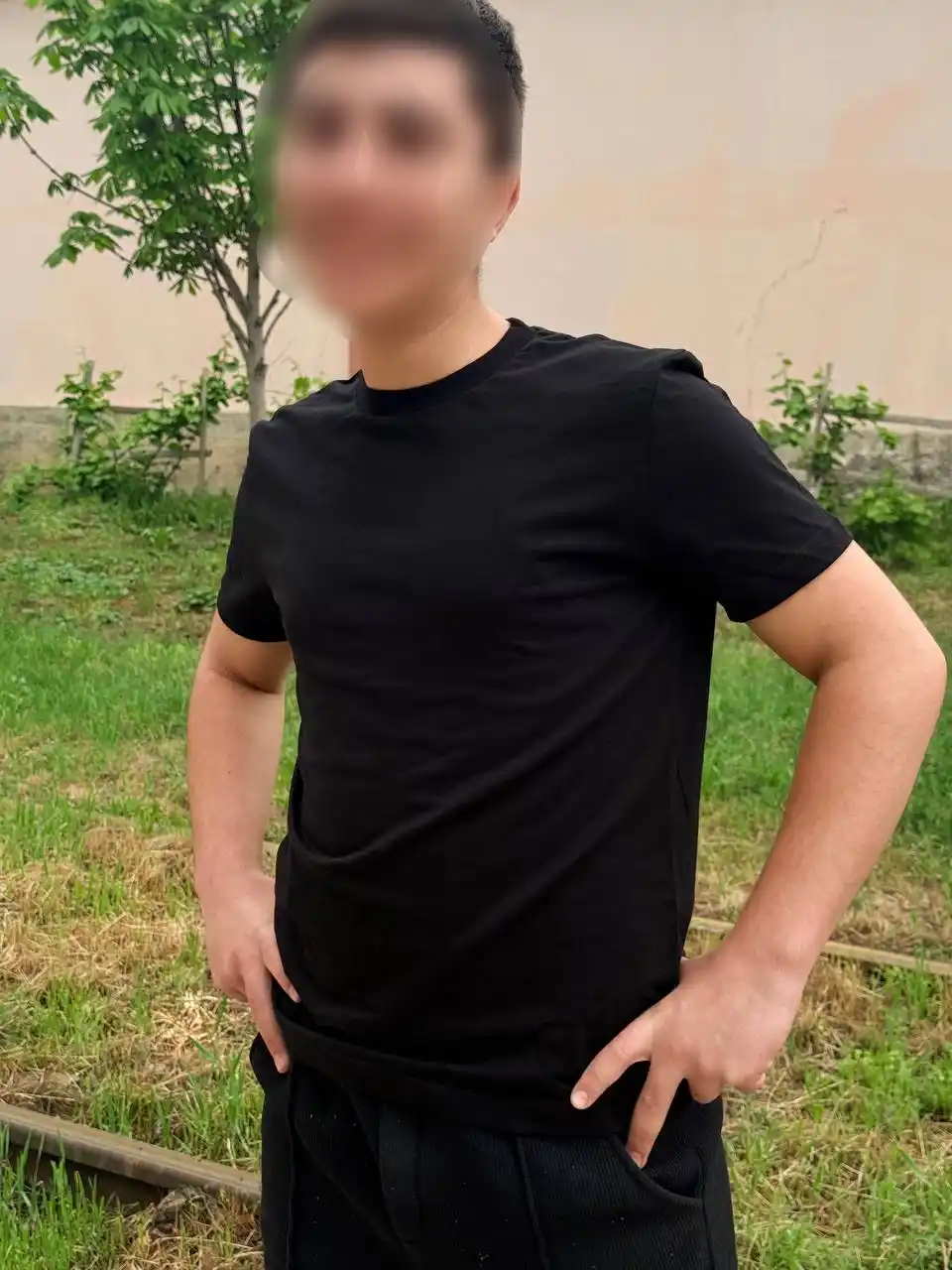 Erkaklar futbolkasi qora, 100% paxta