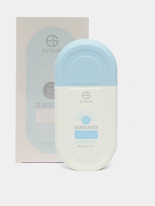 Солнцезащитный крем, SPF 80, 100 PA+++, ESTELIN 50 гр, 75 гр, 100 гр - 