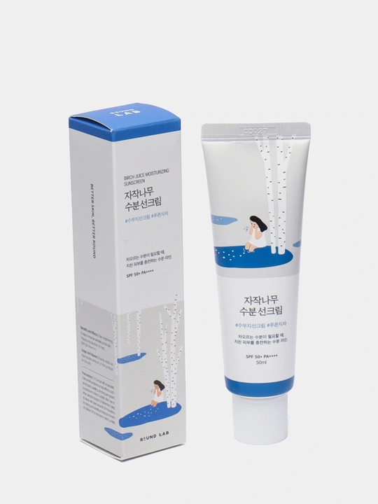 Round Lab Birch Juice Moisturizing Sunscreen SPF50+ PA++++ quyoshdan himoyalovchi krem