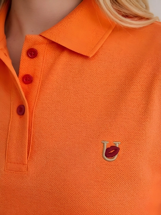 Женская футболка поло финка UBLOSSOM, 100% хлопок, рубашка короткий рукав Polo