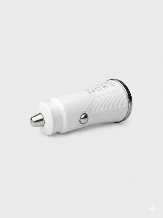 Автозарядка 2 порта PD 30W Type-C + QC3.0 USB-A, белый