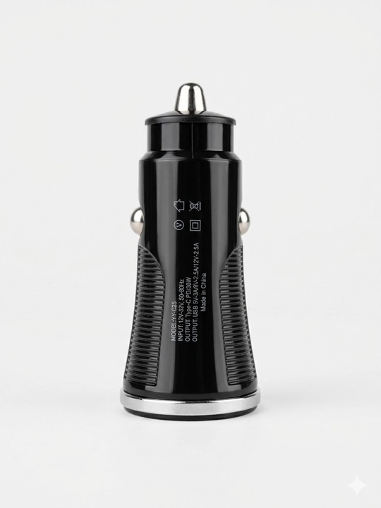 Автозарядка 2 порта PD 30W Type-C + QC3.0 USB-A, черный
